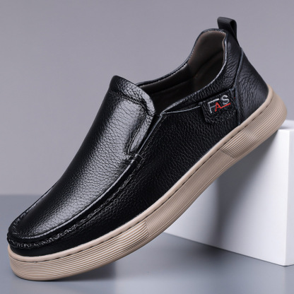 メンズ 牛本革 ローファー 定番 スリッポン 合わせやすい 上品カジュアルシューズ