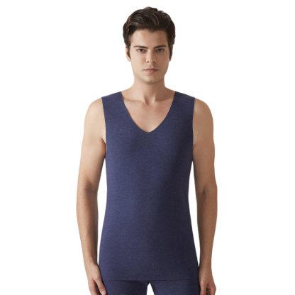 メンズ 保温 シームレス アンダーウェア ベスト