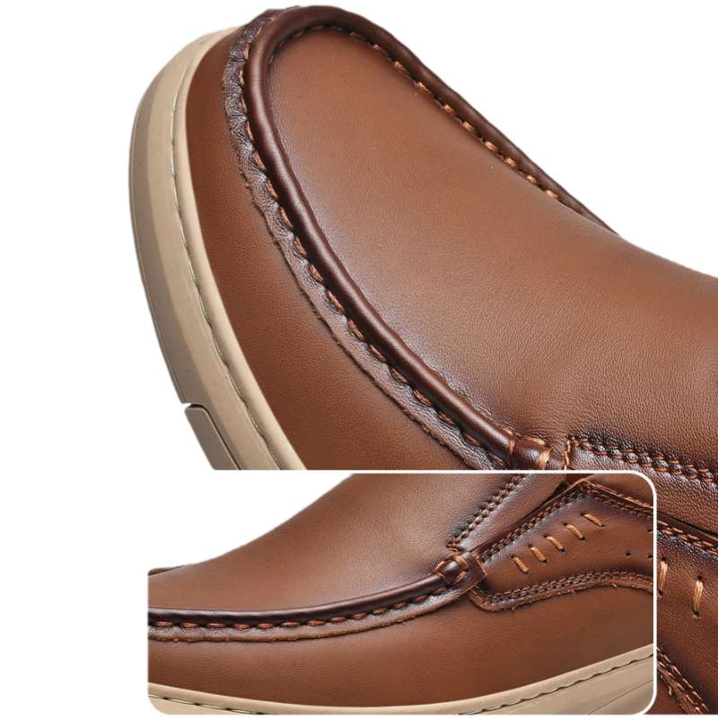 メンズ レザースリッポン 高級牛革 使用 伸びにくい 足に優しい ビジネス カジュアル 2WAY スタイル