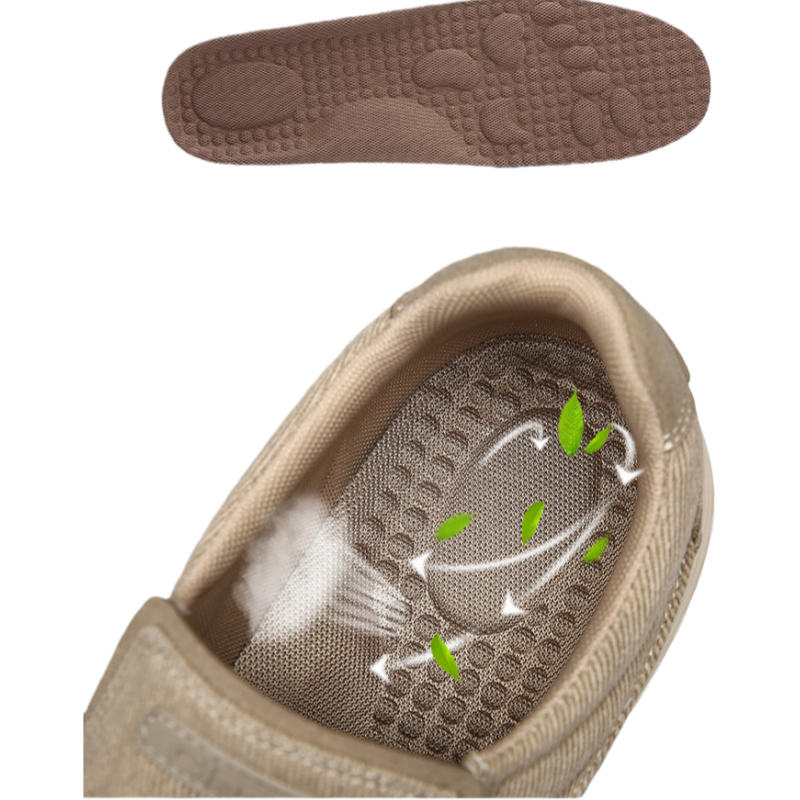 男性用 ワンステップ 厚底 通気性 キャンバスシューズ