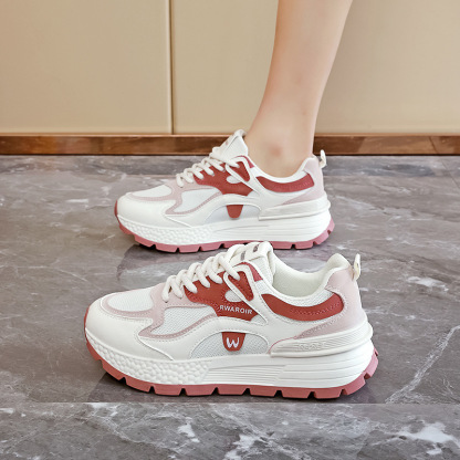 足が小さく見える！2025 秋新作 厚底 ユニセックス トレンドスニーカー