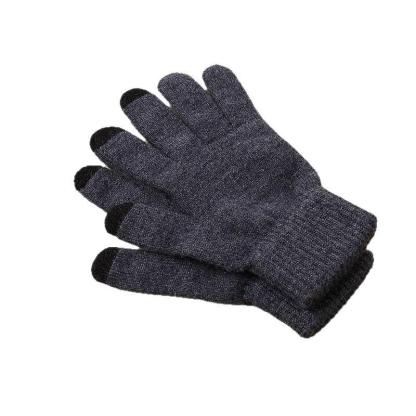 100%ウール メンズ タッチパネル対応防寒グローブ