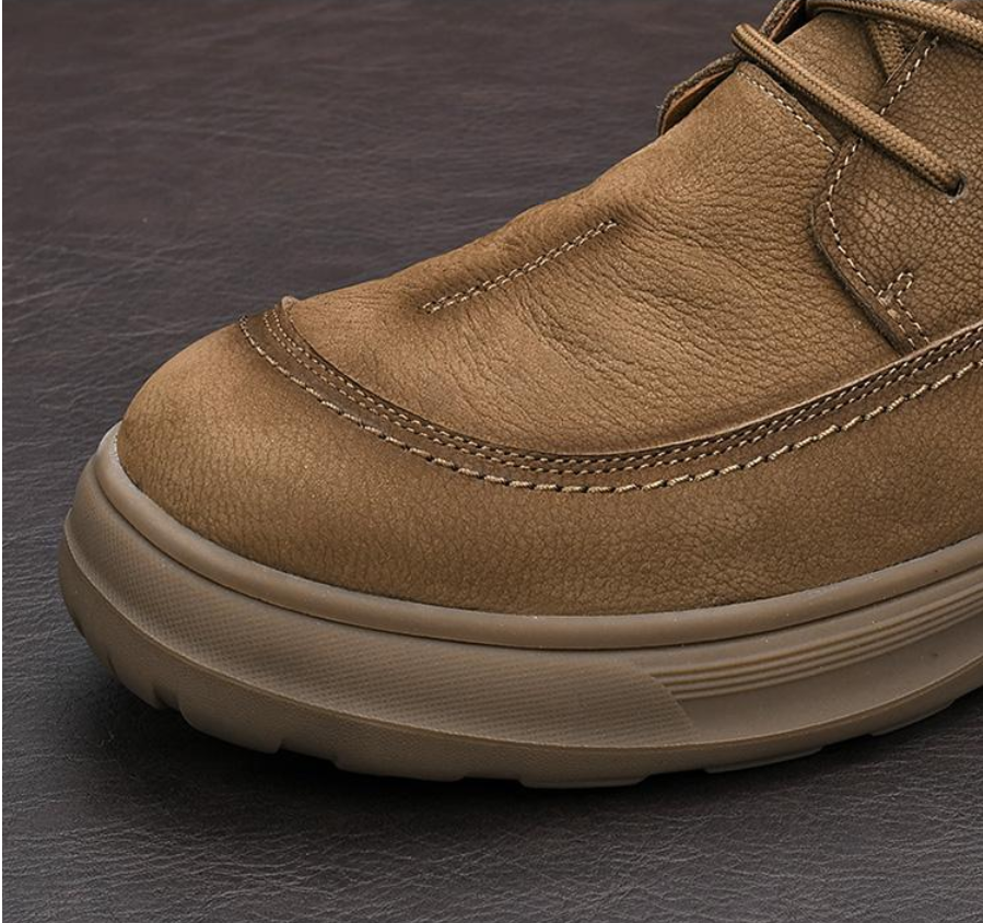 メンズ ファッション レトロ 本革 カジュアルシューズ