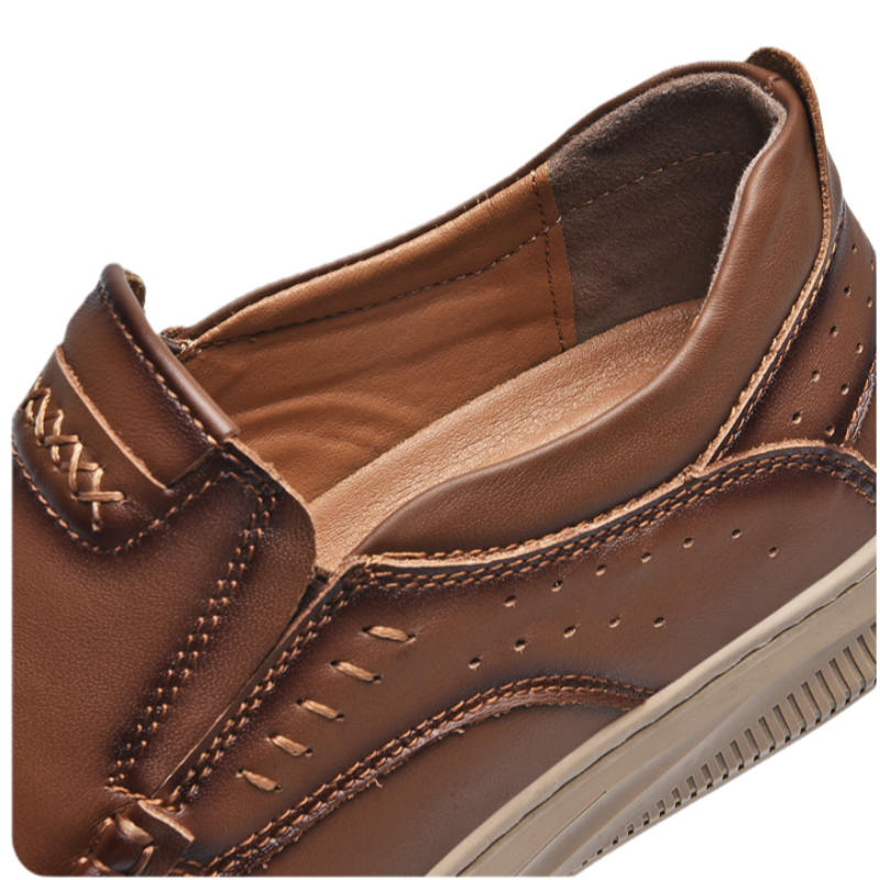 メンズ レザースリッポン 高級牛革 使用 伸びにくい 足に優しい ビジネス カジュアル 2WAY スタイル