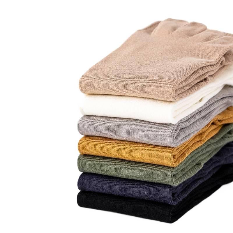 メンズ五本指ソックス 中筒 綿100% 消臭機能