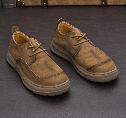 メンズ ファッション レトロ 本革 カジュアルシューズ