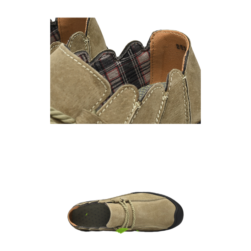 メンズ ブタ革 手作りシューズ 快適 耐久性に優れる