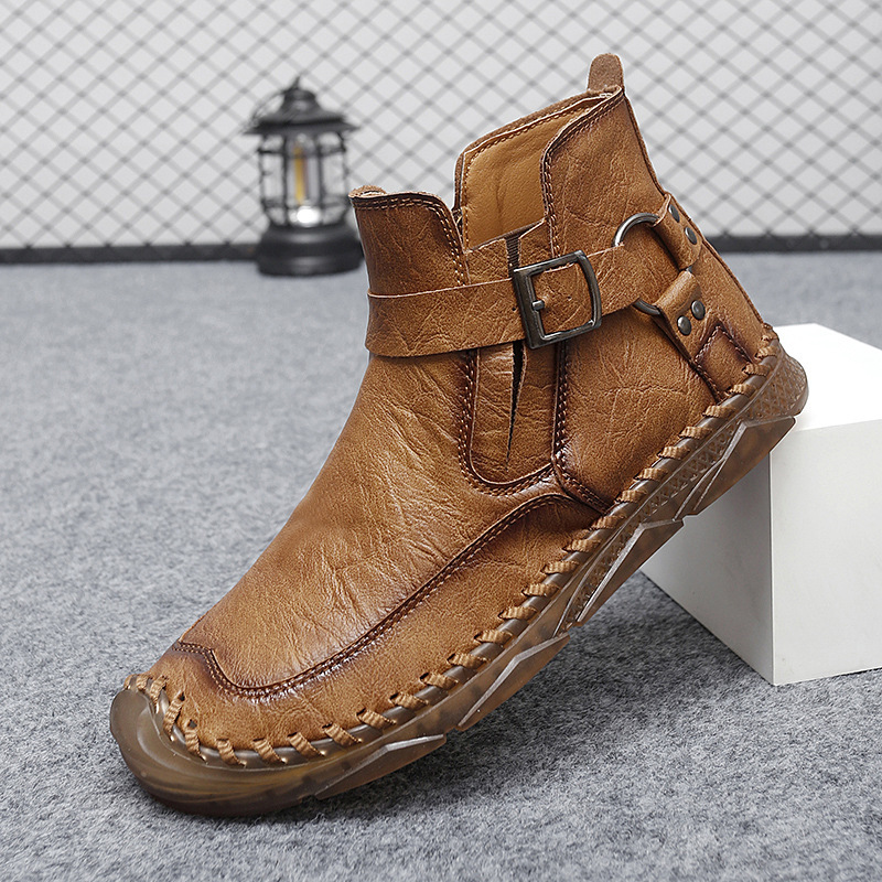 メンズ おしゃれカジュアル 本革 マーチンブーツ