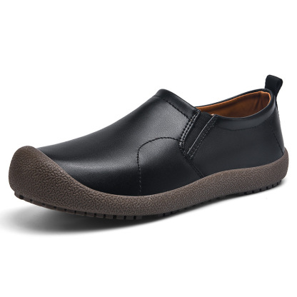 メンズ ワイドトゥ 厚底 軽量 ローファー