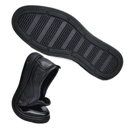 トップレイヤー本革 メンズ ビジネスシューズ - 秋冬 ソフトソール スリップ防止 通気性 カジュアル革靴