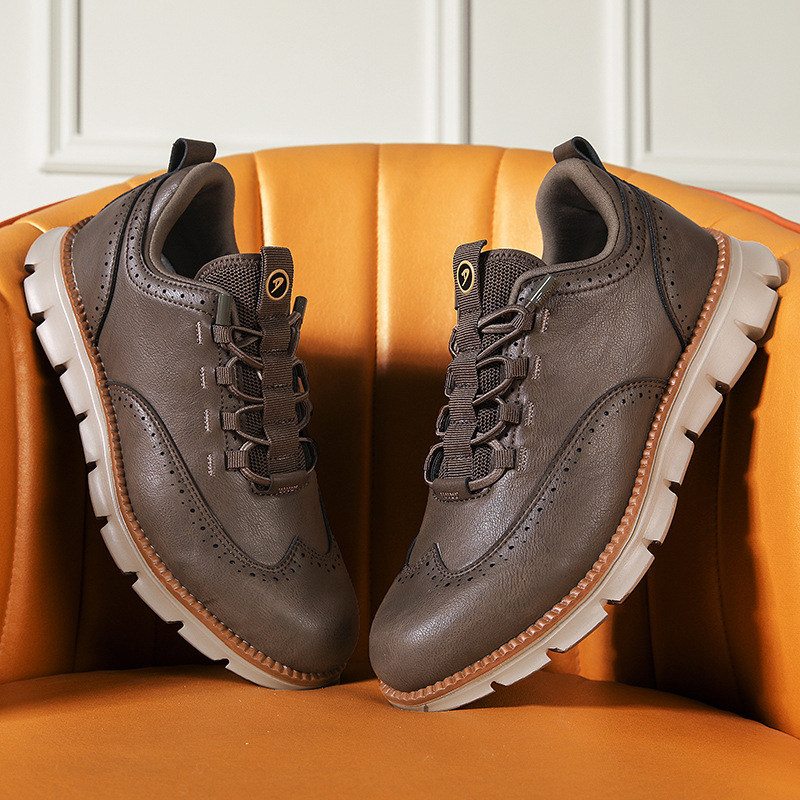 快適でクラシックなブリティッシュスタイル メンズカジュアル革靴