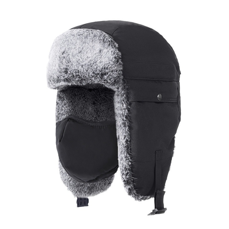 うさぎモチーフ 厚手 防寒 フライトキャップ