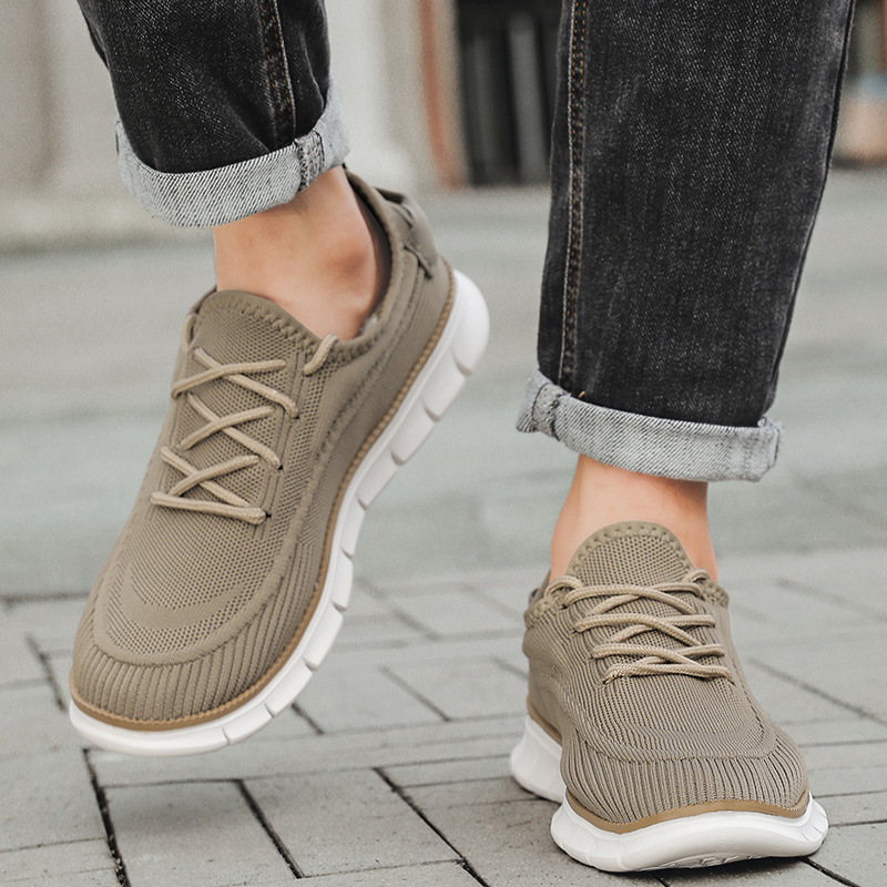 メンズ フライニット メッシュ スニーカー