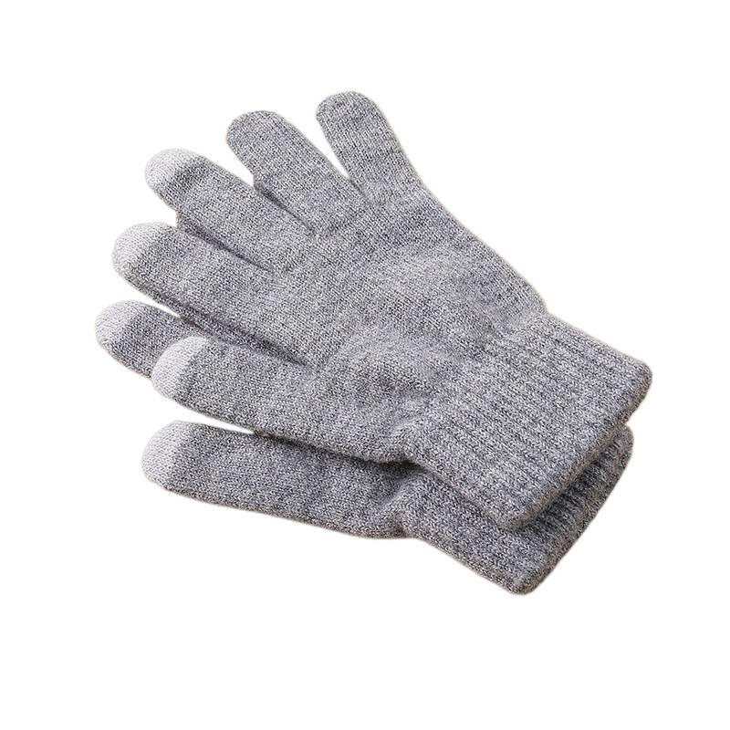 100%ウール メンズ タッチパネル対応防寒グローブ