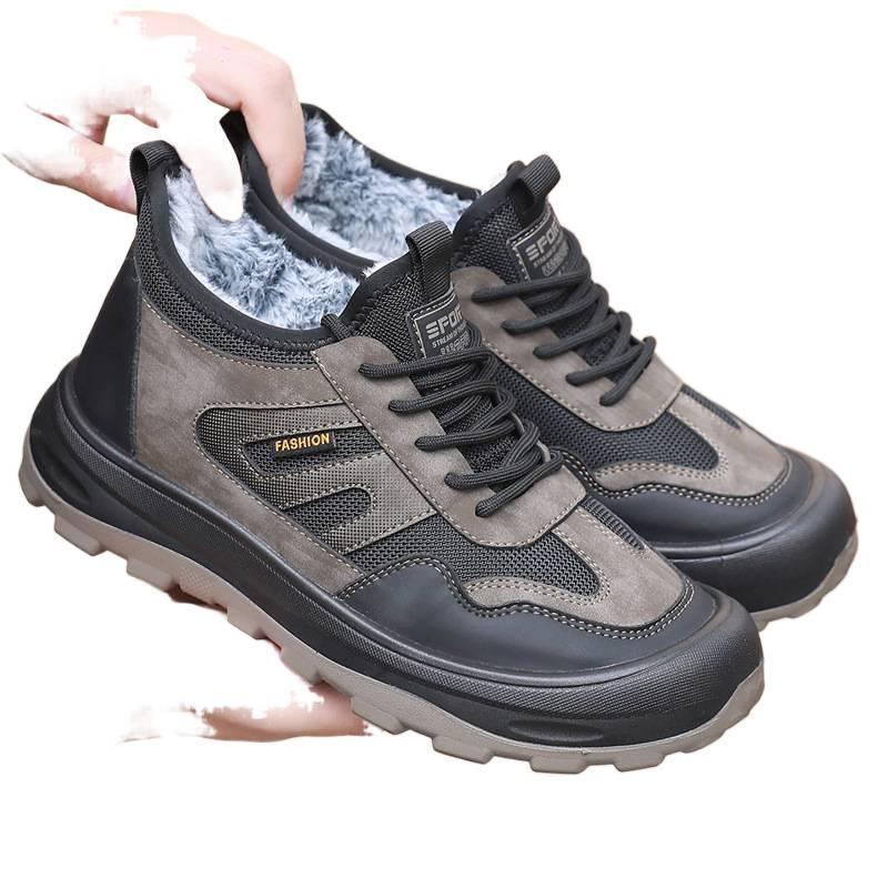 2025年新作 メンズ 保温裏起毛 アウトドア スポーツ スニーカー