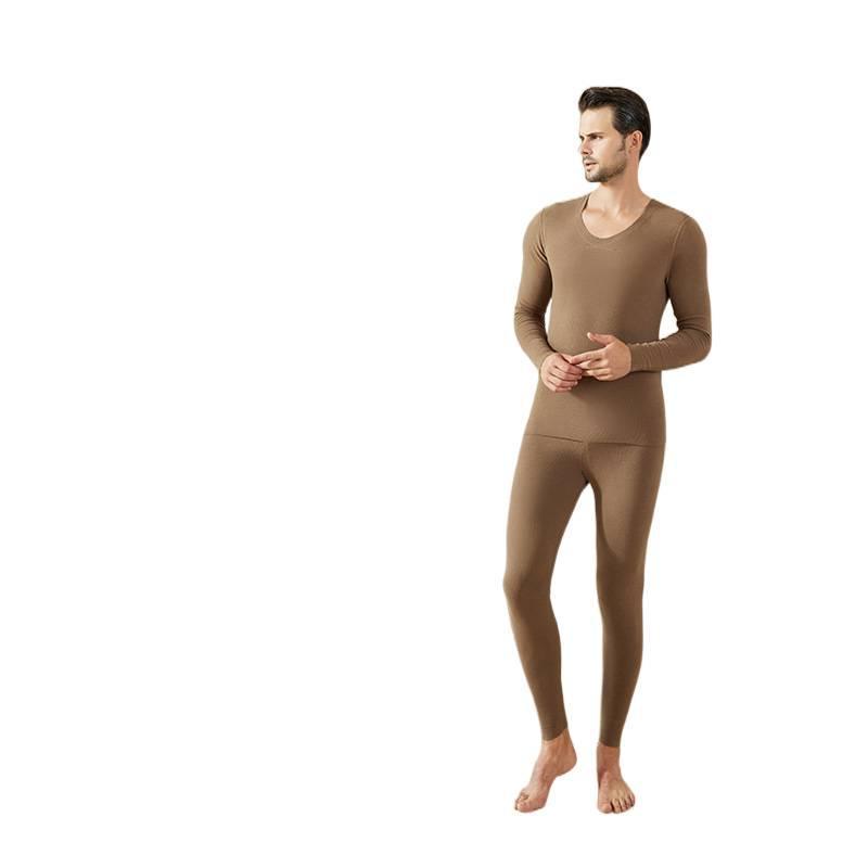 メンズ シームレス 発熱 モダール 保温 インナー セット