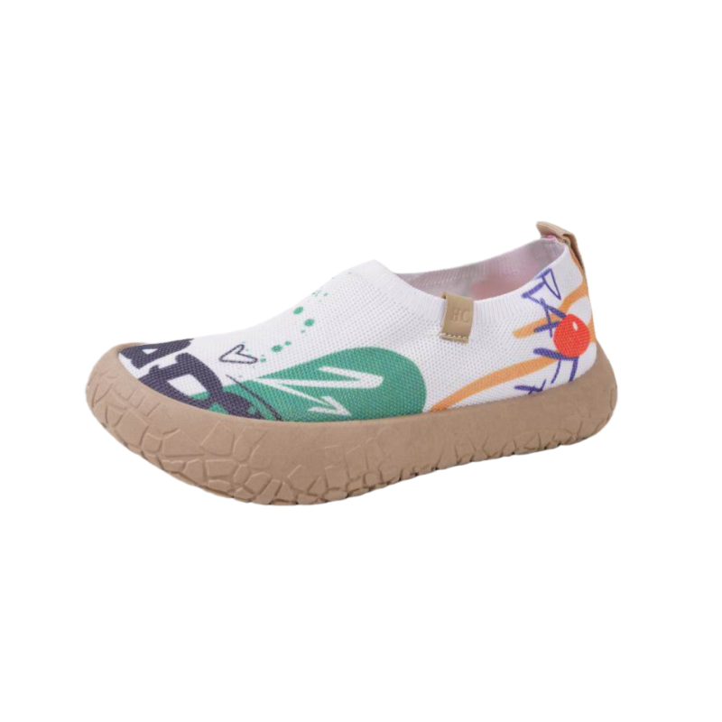 2026春新作 カラーペイント ソフト厚底 スリッポン カジュアルシューズ