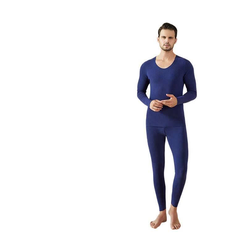 メンズ シームレス 発熱 モダール 保温 インナー セット