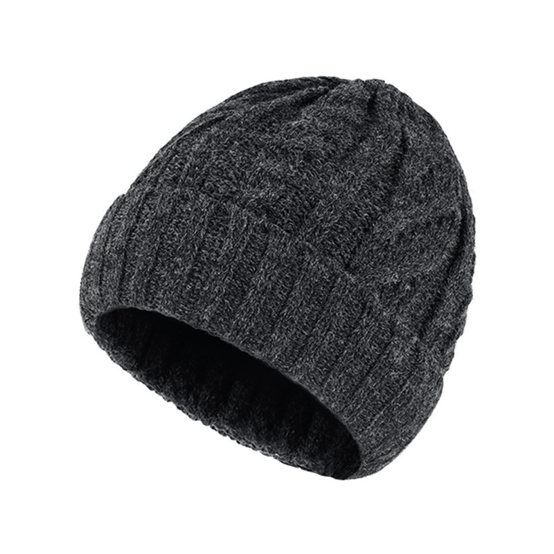メンズ 冬用 ウールニット 防寒ハット