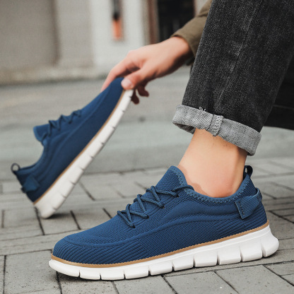 メンズ フライニット メッシュ スニーカー