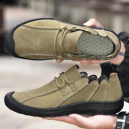 メンズ ブタ革 手作りシューズ 快適 耐久性に優れる