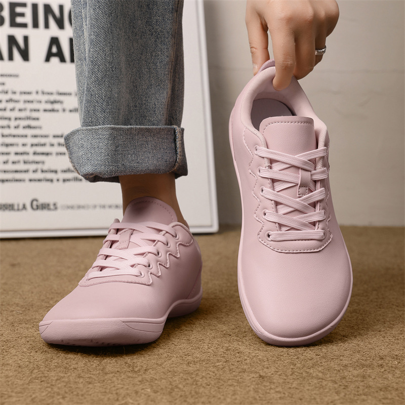 ユニセックス 本革 ワイド幅 スニーカー