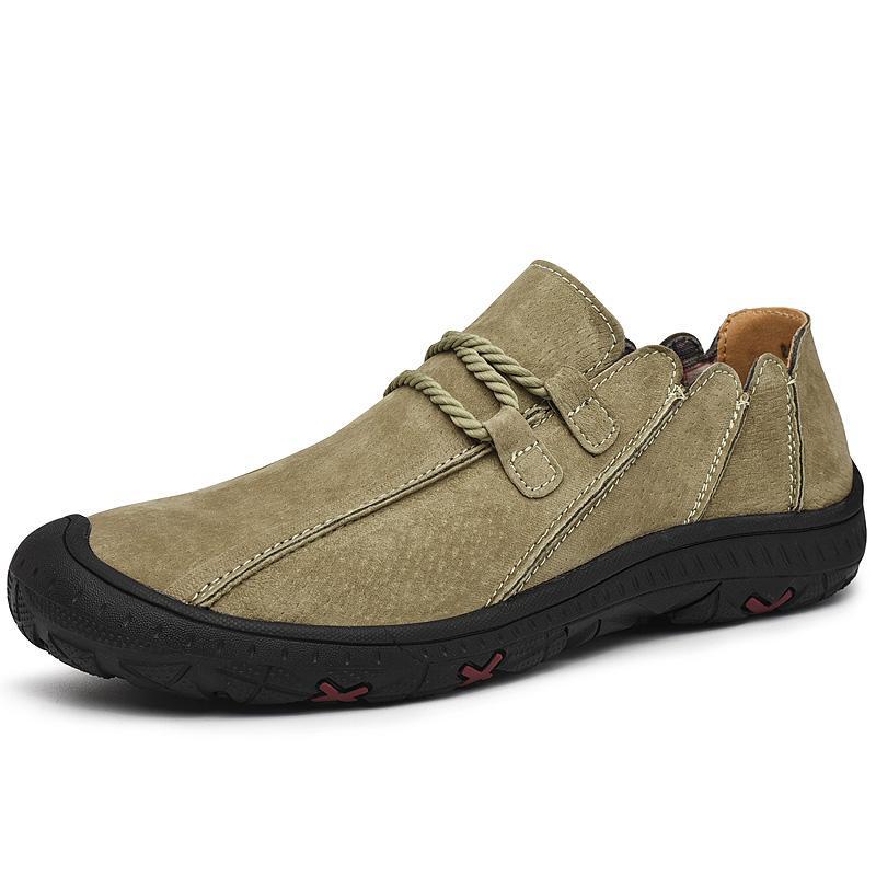 メンズ ブタ革 手作りシューズ 快適 耐久性に優れる