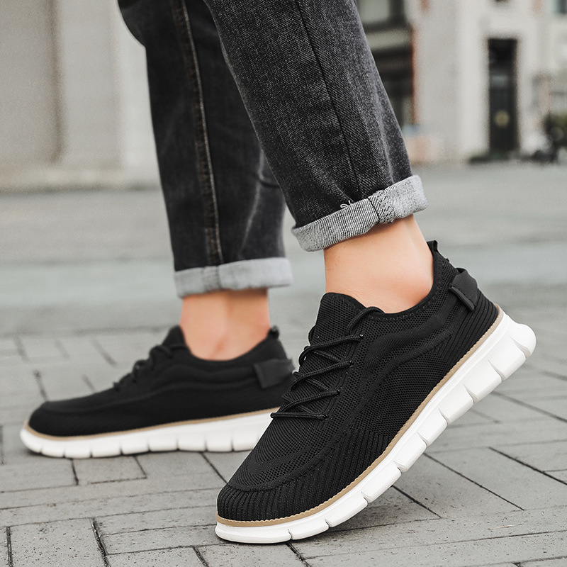 メンズ フライニット メッシュ スニーカー