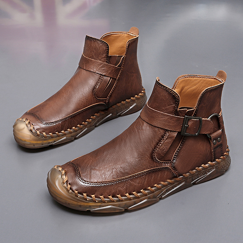 メンズ おしゃれカジュアル 本革 マーチンブーツ