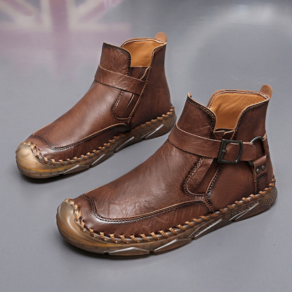 メンズ おしゃれカジュアル 本革 マーチンブーツ