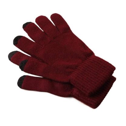 100%ウール メンズ タッチパネル対応防寒グローブ
