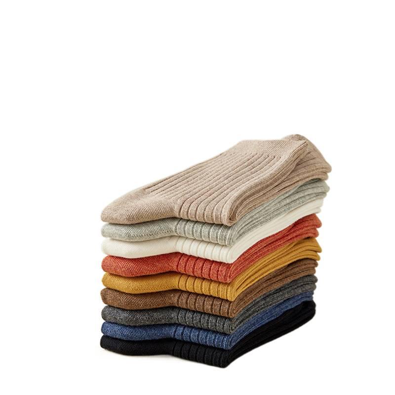 抗菌防臭・吸汗 メンズ秋冬用ダブルニット中筒スポーツソックス