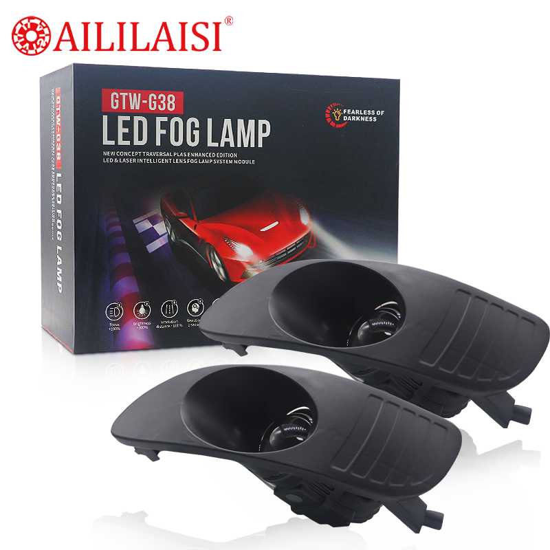 Aililaisi Bi Led Projector Fog Lamp Lights 2Inch Laser Lens for Toyota Lexus RX350 Harrier 2003-2006 Car Accessories Headlight