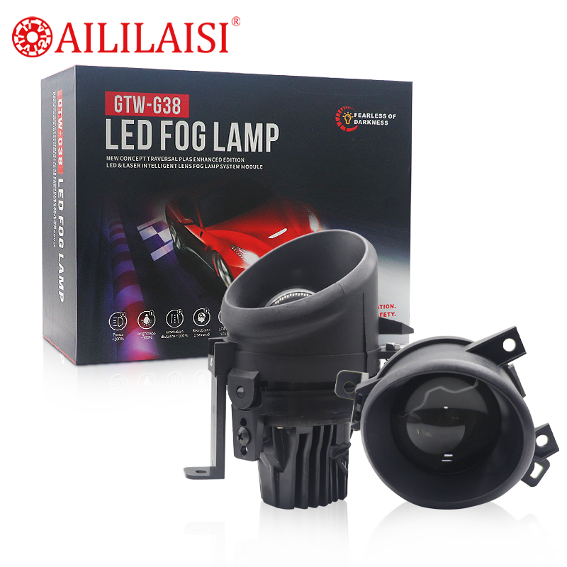 Aililaisi Bi LED Fog Lamp Projector Lights for Volkswagen Vw PoLo 9n3 Git Vento Caddy Golf Vplus Touran Citigo Car Headlight TKA