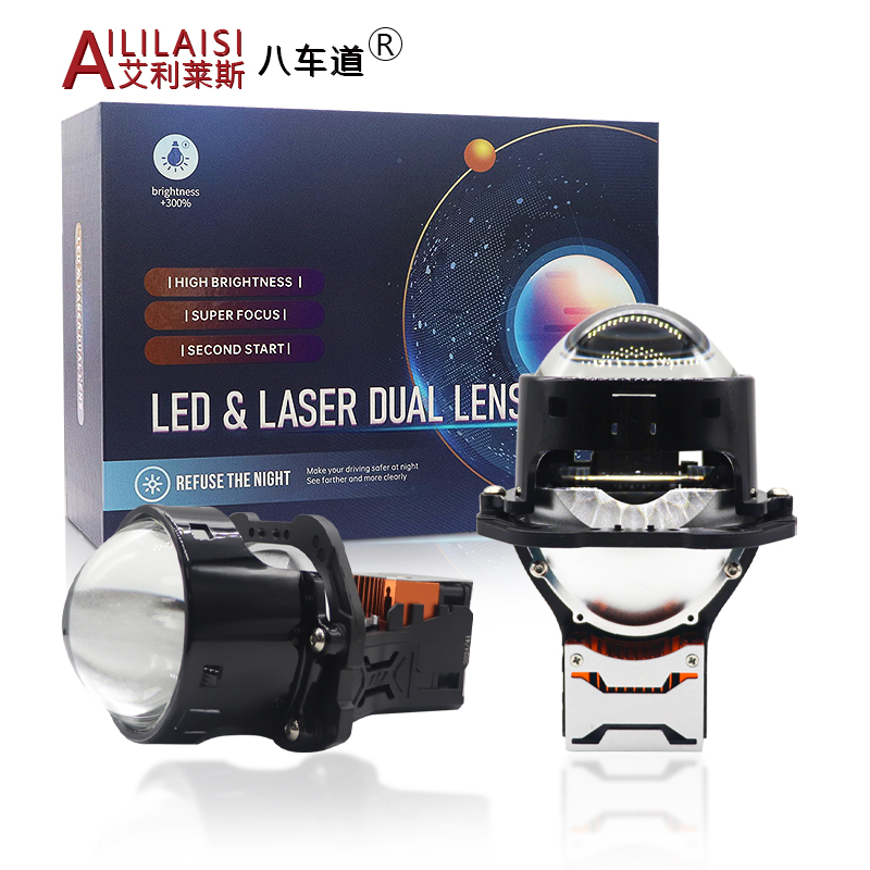 h4 h7 headlights bi led projector lens high low beam car bulbs 12V auto lighting 6000K 3 Inch Automotive Lighting System with