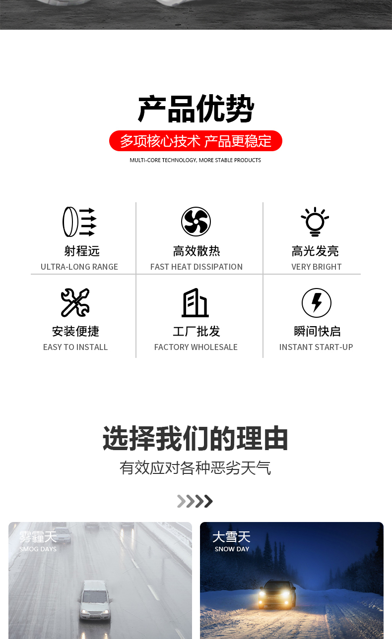 Super Bright High Power H4 Led Lens Projecto Low Beam Headlights Bulb 55W 6000LM 6500K Mini H4 For Car Universal Price Bulbs