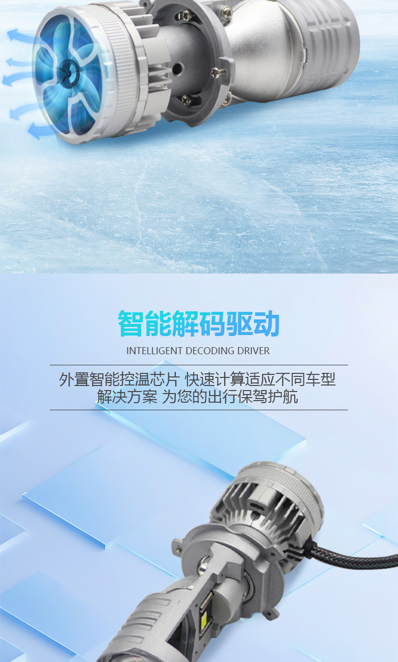 Super Bright High Power H4 Led Lens Projecto Low Beam Headlights Bulb 55W 6000LM 6500K Mini H4 For Car Universal Price Bulbs