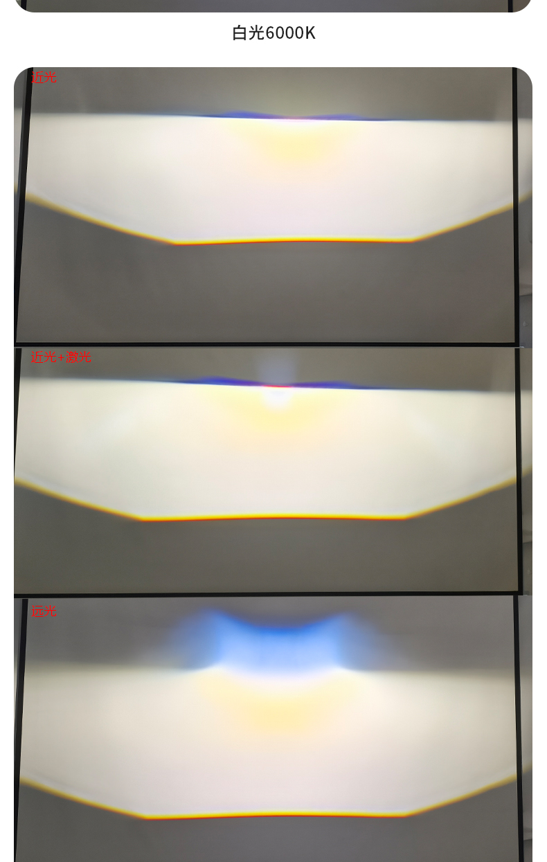 通用法雷奥汽车橙色灯体3寸双灯杯双光透镜雾灯远光炮前灯改装