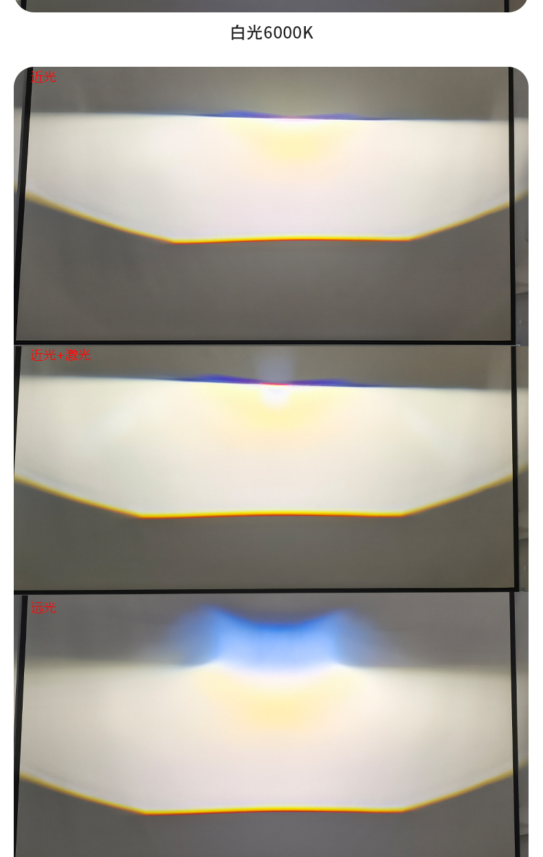 通用法雷奥汽车橙色灯体3寸双灯杯双光透镜雾灯远光炮前灯改装