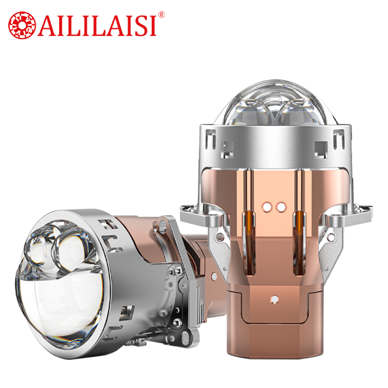 Aililaisi High Power LED 2Lens Laser Headlight Spotlight Dual Lights 3Inch Bifocal Automobile Modification for Mercedes W204 Cla