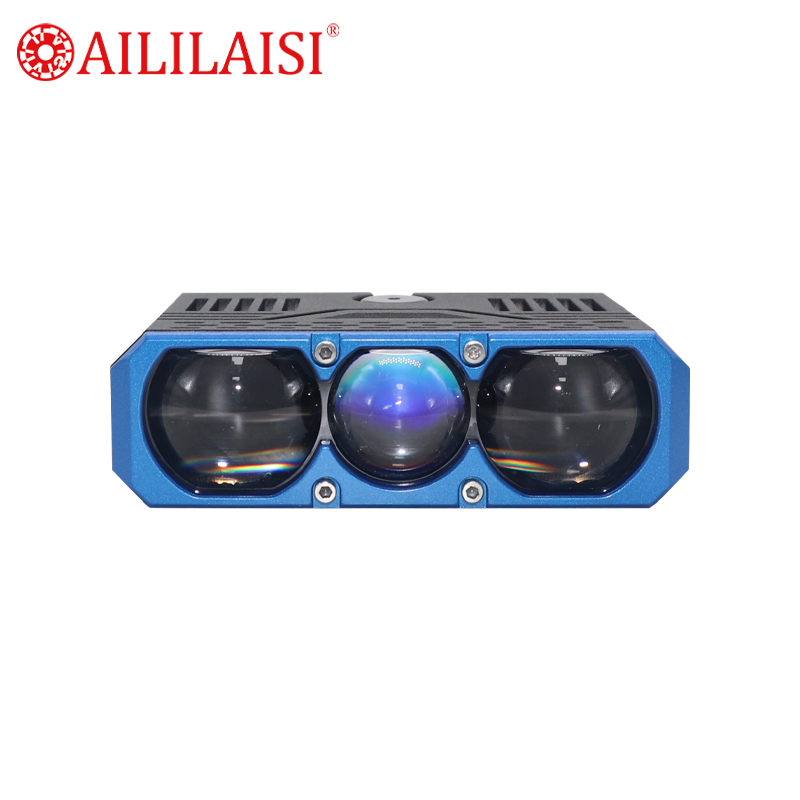 New 3 MINI Lens LED Work Fog Lamp Auto Car Motorcycle Spotlight Fog Light for High Low Beam 12V 90W 6000K Universal Modification