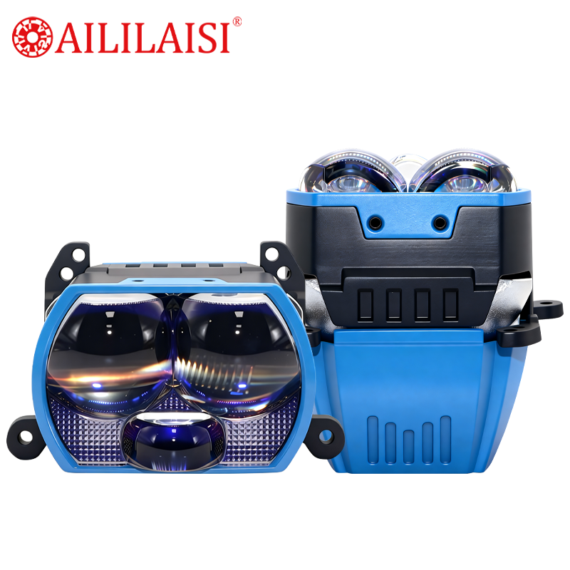 3 Inch Three Lens Headlights Dragon BallsShort Style Cross Border Factory Direct Bi LED Bifocal Dragon Ball 12V 6500K Universal