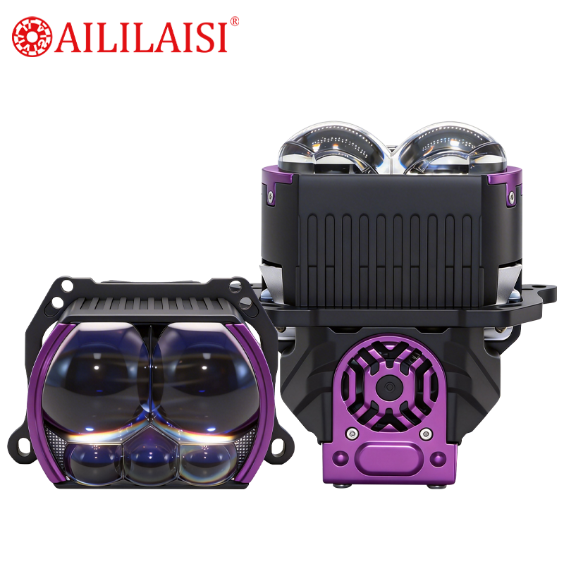 3Inch Lenses Headlights Bi LED Hi/lo Beam Five Lens Dual Laser Bifocal Headlight Automobile Lights for Chevrolet Silverado Car