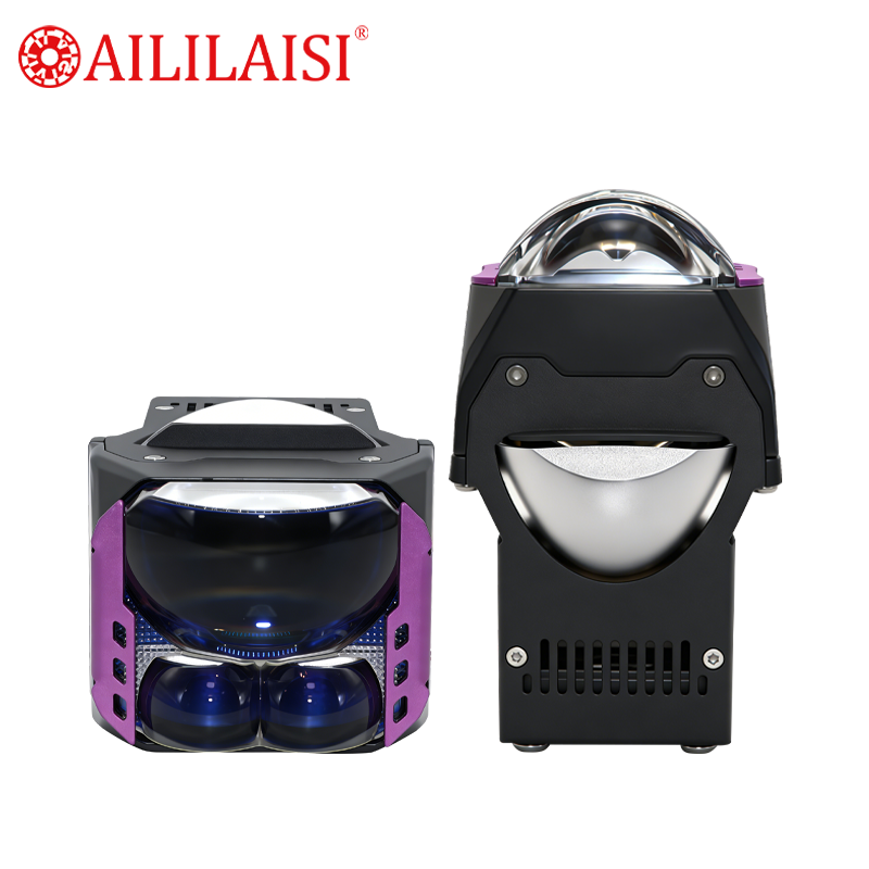 LED Projector Lens Bi-LED Headlight High Low Beam Dual Lens for Car Motorcycle Compatible With 12V/24V Vehicles Wholesale Ready