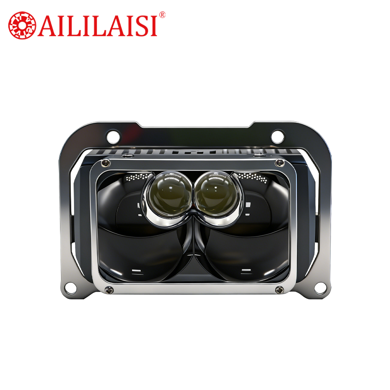 Dual Lens BI LED Offroad Light High Power Waterproof Driving Fog Lights Universal Fit Cooling Fan Auxiliary for Truck SUV Jeep