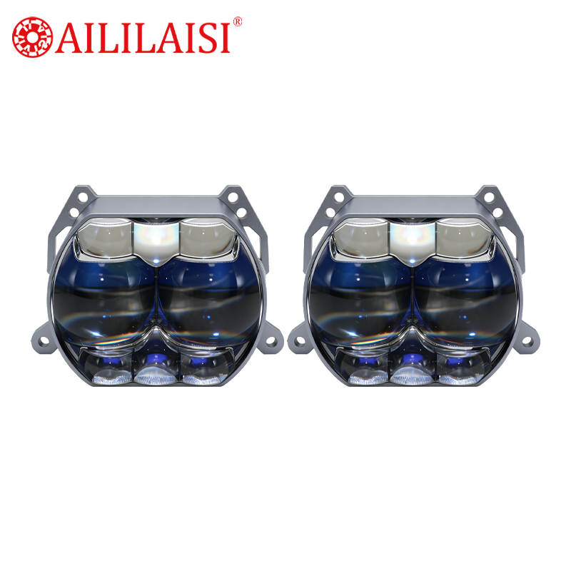 Bi LED Projector 8 Lens Wholesale Factory Auto Modification Bulk Universal Retrofit Parts High Power Car Headlight Laser Bifocal