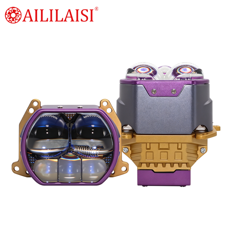 High Beam 5Lens Five Dragons Laser Bifocal Lens Automobile Laser Bi LED Headlight Lens Car Laser Headlight Modification Retrofit
