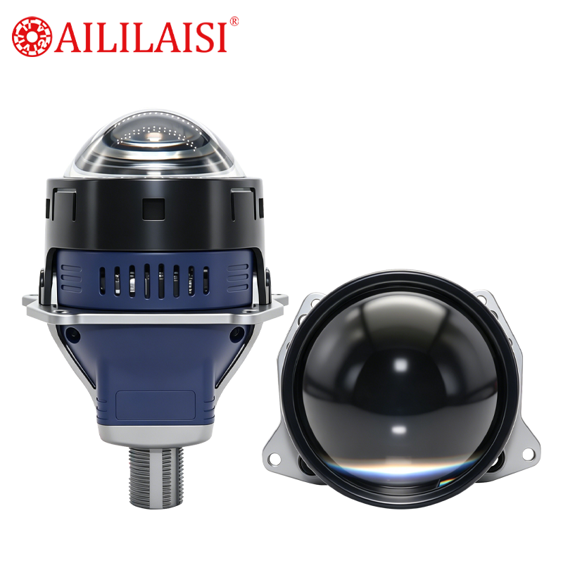 New 3Inch Super Bright Laser Bi-LED Projector Lens Automobile Headlight Modification with Steering Auxiliary Cornering Light Car