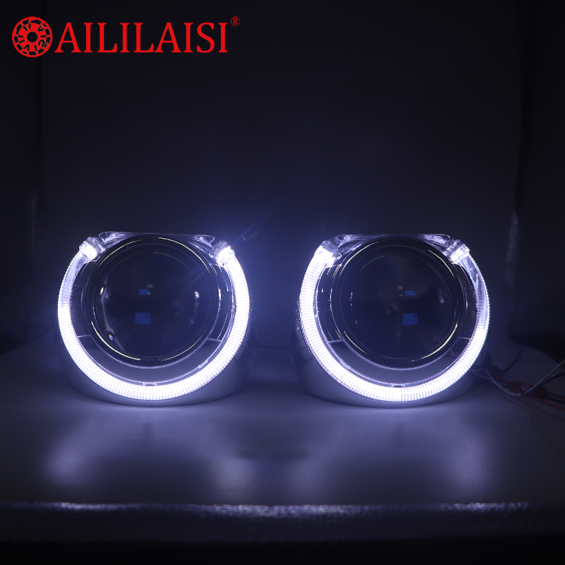 Headlight Assembly with DRL Turn Signal Universal Round Car Headlight Decorative Cover Face Mask for Jeep Wrangler SUV Offroad