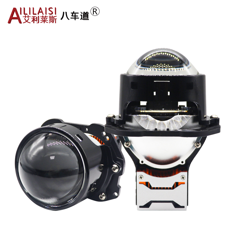 h4 h7 headlights bi led projector lens high low beam car bulbs 12V auto lighting 6000K 3 Inch Automotive Lighting System with
